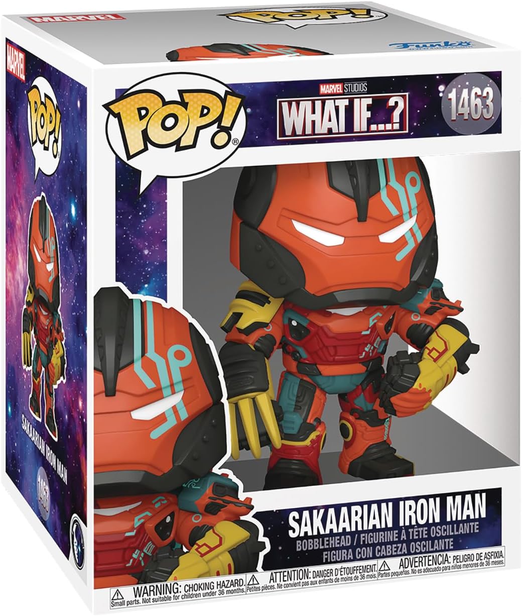 Funko POP Super: Marvel What If - Sakaarian Iron Man - Collectable Vinyl Figure - Gift Idea - Official Merchandise - for Kids & Adults - TV Fans - Model Figure for Collectors