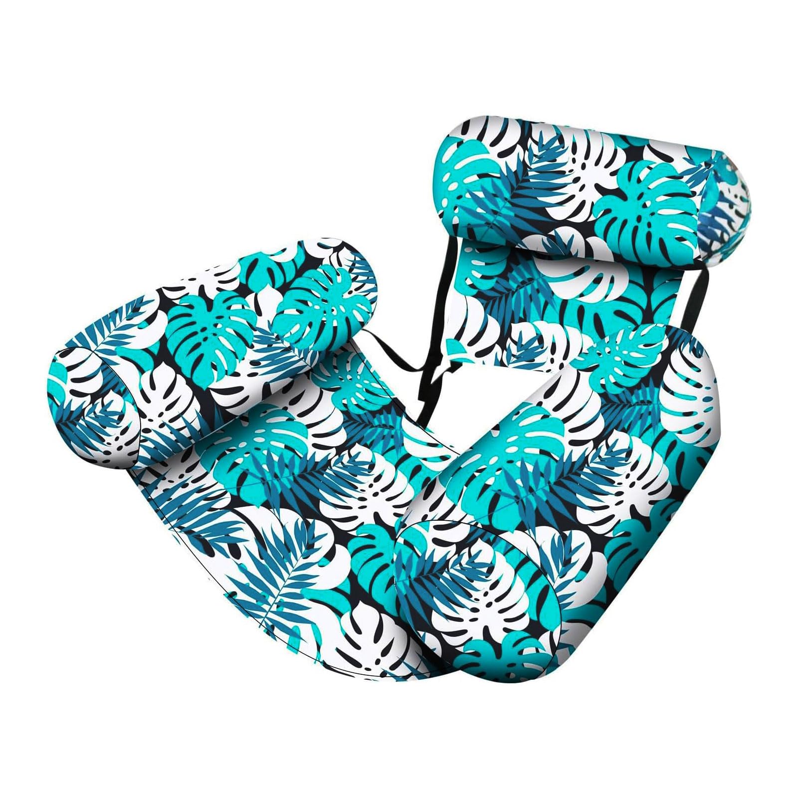 Inflatable Pool Floats for Adult, 2/1 Pack Palm Leaf Floating Lounge Chairs, Blow up Pool Noodles for Adult Heavy Duty,Lake Raft Floaties, Floating Chair for Party Summer Water Beach Lake Fun (Green)