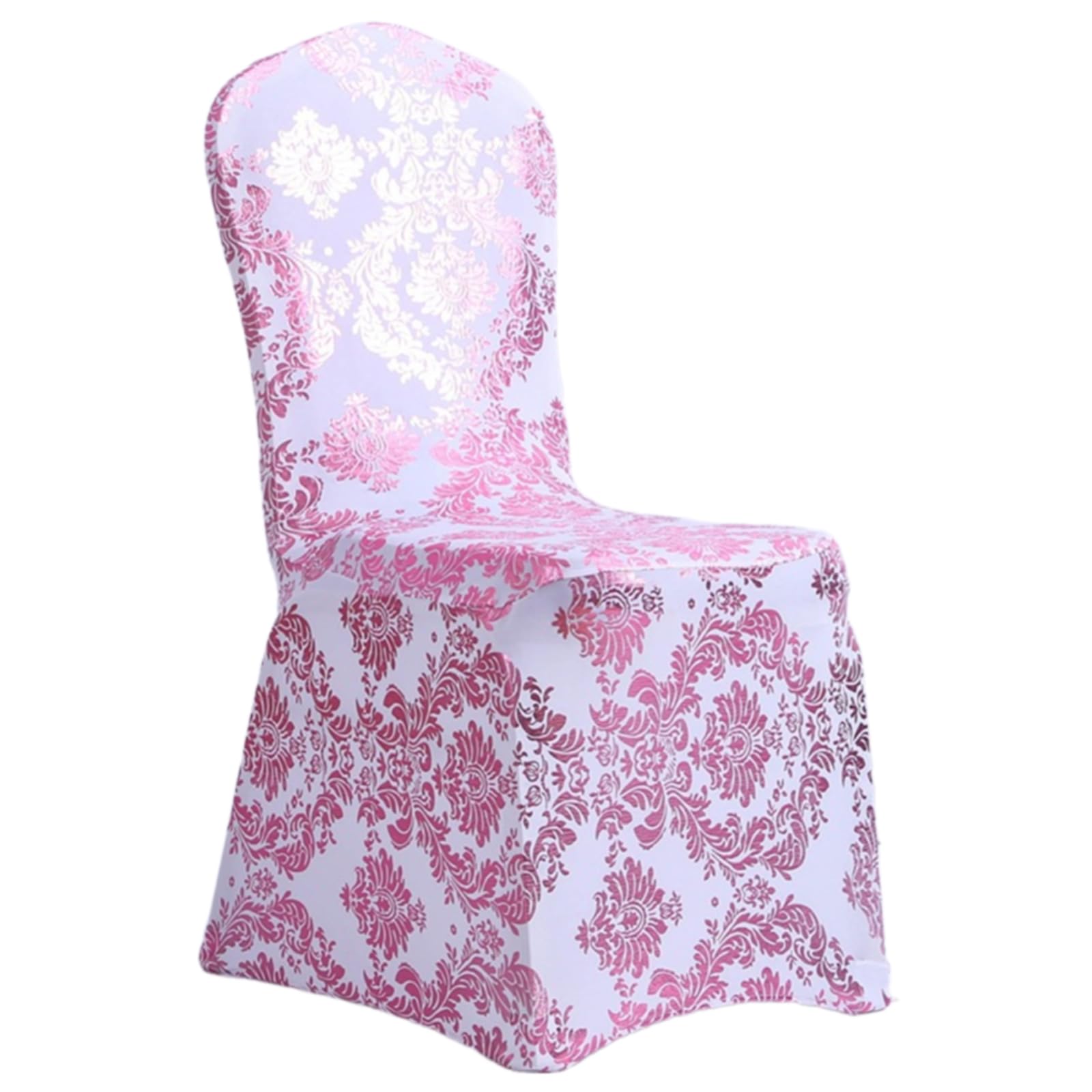 Tsophreniq Chair Cover Gold Stamped Stretch Chair Slipcovers for Most Chairs for Christmas Holiday and Wedding Dining Decoration Santa Hat Decoration