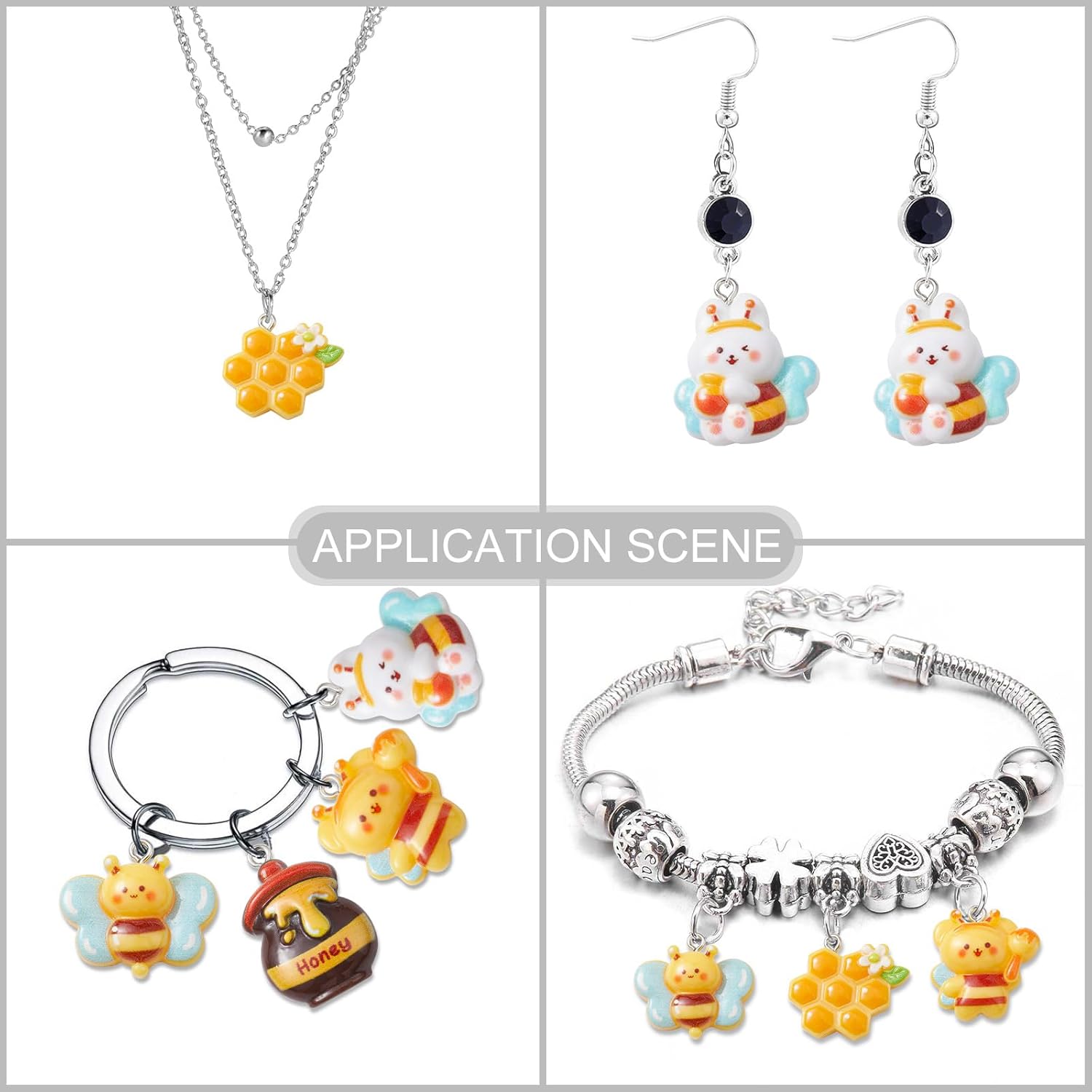 KitBeads 20pcs Resin Mixed Styles Animal Bug Insect Charms for Jewelry Making - Image 6