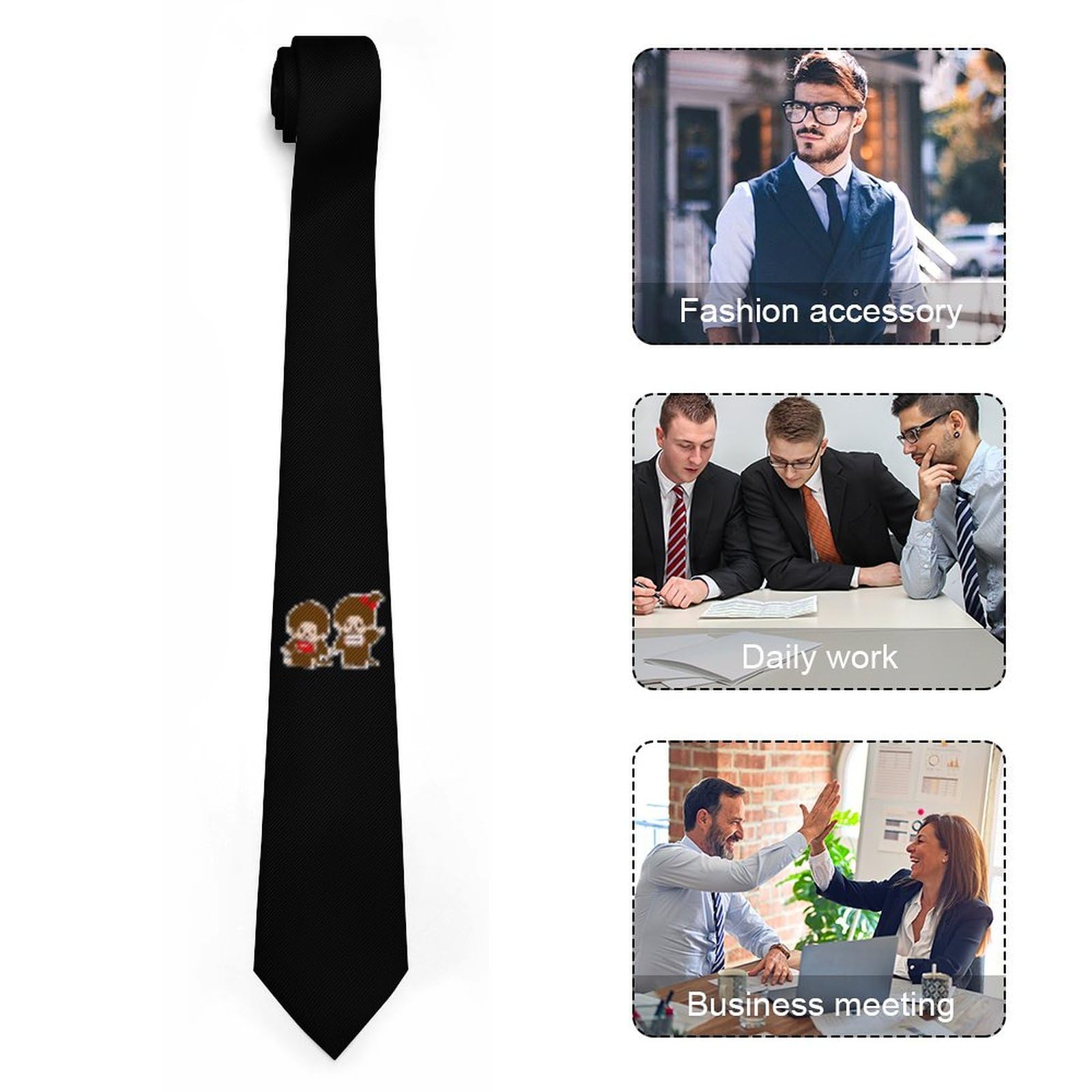 Amazon.co.jp: モンチッチ メンズネクタイ 洗える ビジネスネクタイ