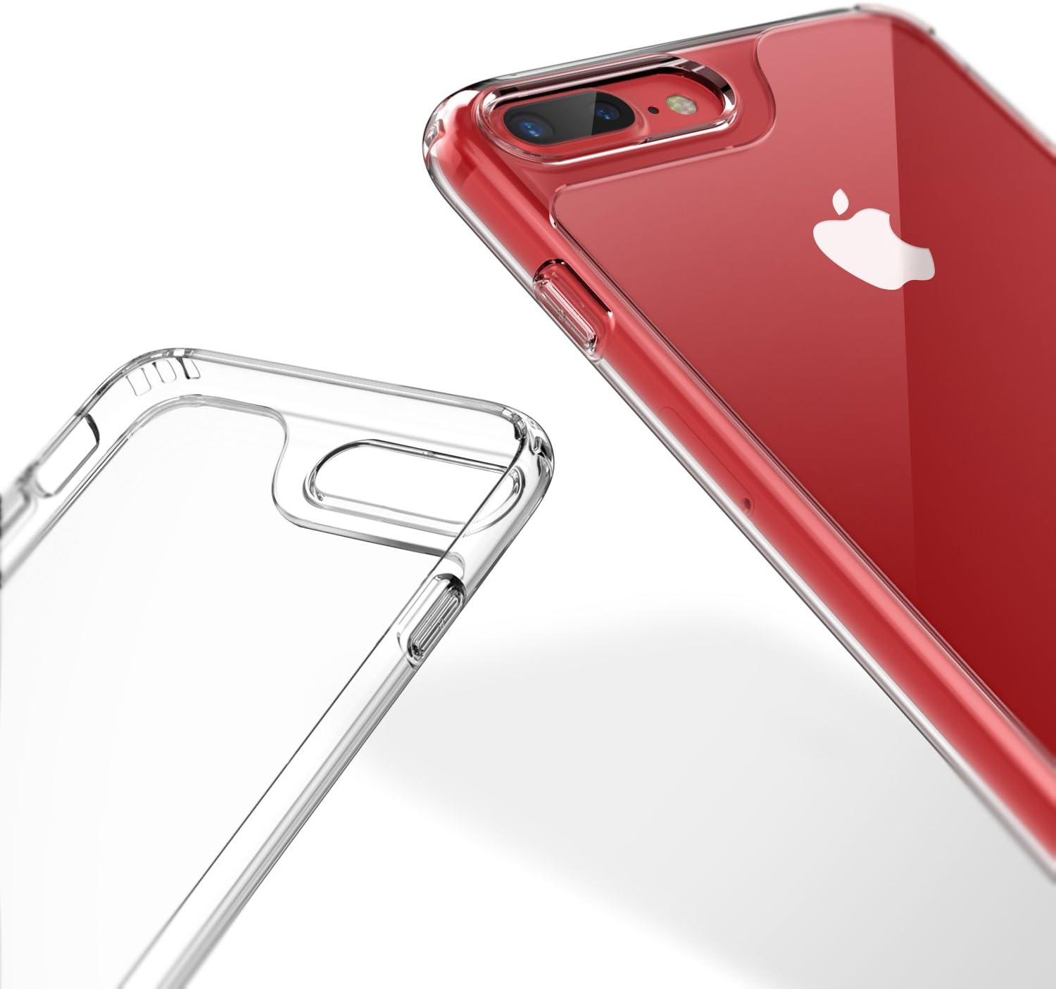 Caseology Waterfall for Apple iPhone 8 Plus Case (2017) / for iPhone 7 Plus Case (2016) - Minimal & Transparent - Clear