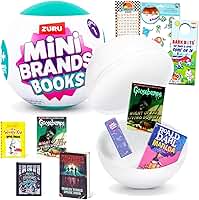 ZURU Mini Brands Books Mystery Minis - Livro Miniatura com Páginas Legíveis, Adesivos, Marca-páginas e Mais | Mini Brands Book Capsule Set para Crianças
