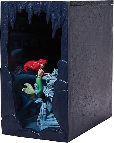 Miniatura 4 de Enesco Disney Showcase - Soporte para libros con texto en inglés "The Little Mermaid Ariel's Secret Grotto", 9 pulgadas, multicolor