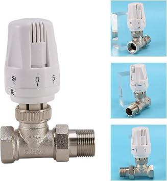 3/4Inch Brass Thermostatic Radiator Valve Straight Type DN20 Automatic Temperature Control Valve Floor Heating