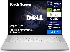 Dell Premium 16 High Performance Laptop with 16.3" 4K OLED Touchscreen