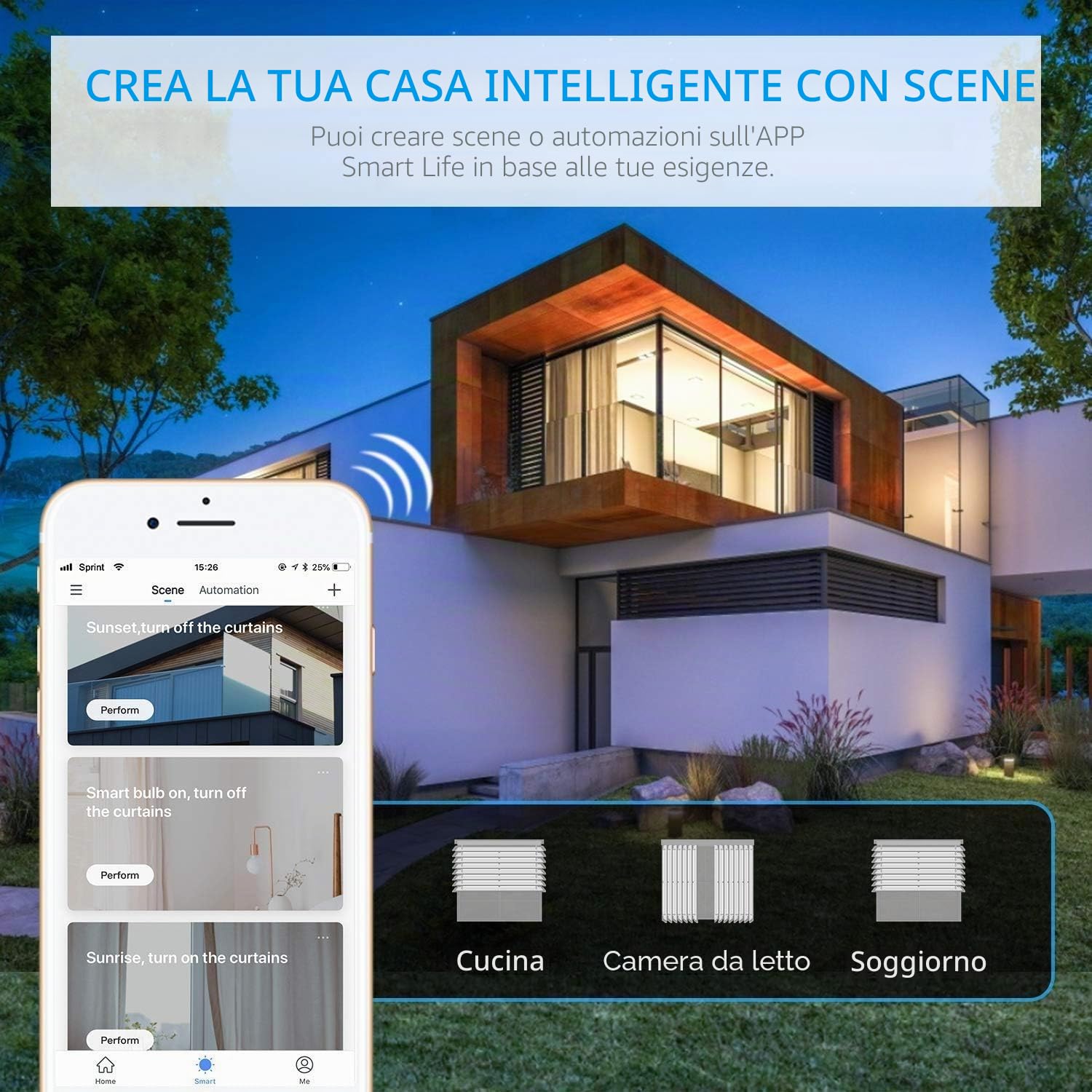 WiFi Interruttore Tocca Collegato, Etersky Interruttore Intelligente Parete Tenda Compatibile con Alexa e Google Home, Interruttore a Parete Touch Controllato APP Remote Timer e Condividi