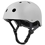 Tourdarson Skateboard Helmet Impact Resistance Ventilation for Youth & Adults (White,Large)