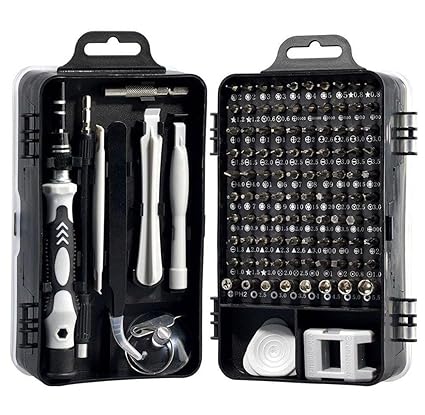 Thaswmi Screw Driver Tool Set Kit, Tool Kit, 115 in 1 Screwdriver Set, Electronics Magnetic Repair Tool Kit with Case for Repair Computer, Mobile, PC, Laptop, Game Console, Watch, Home repairing kit