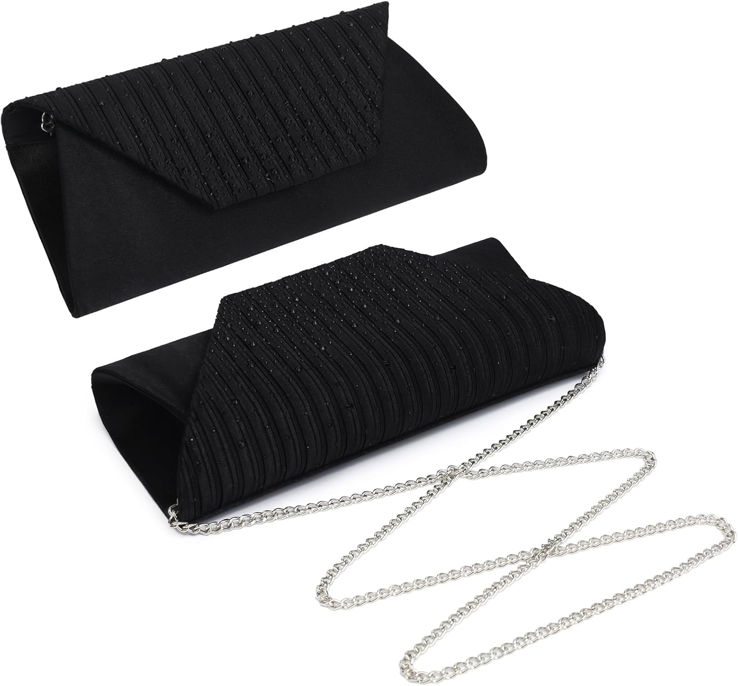 Dasein Women Evening Bags Wedding Purses Handbags Party Clutches Cocktail Prom Formal Clutch with Glitter Rhinestones - Image 2