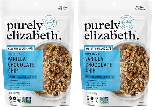 Purely Elizabeth Granola Vanilla Choc Chip 12 OZ (Pack of