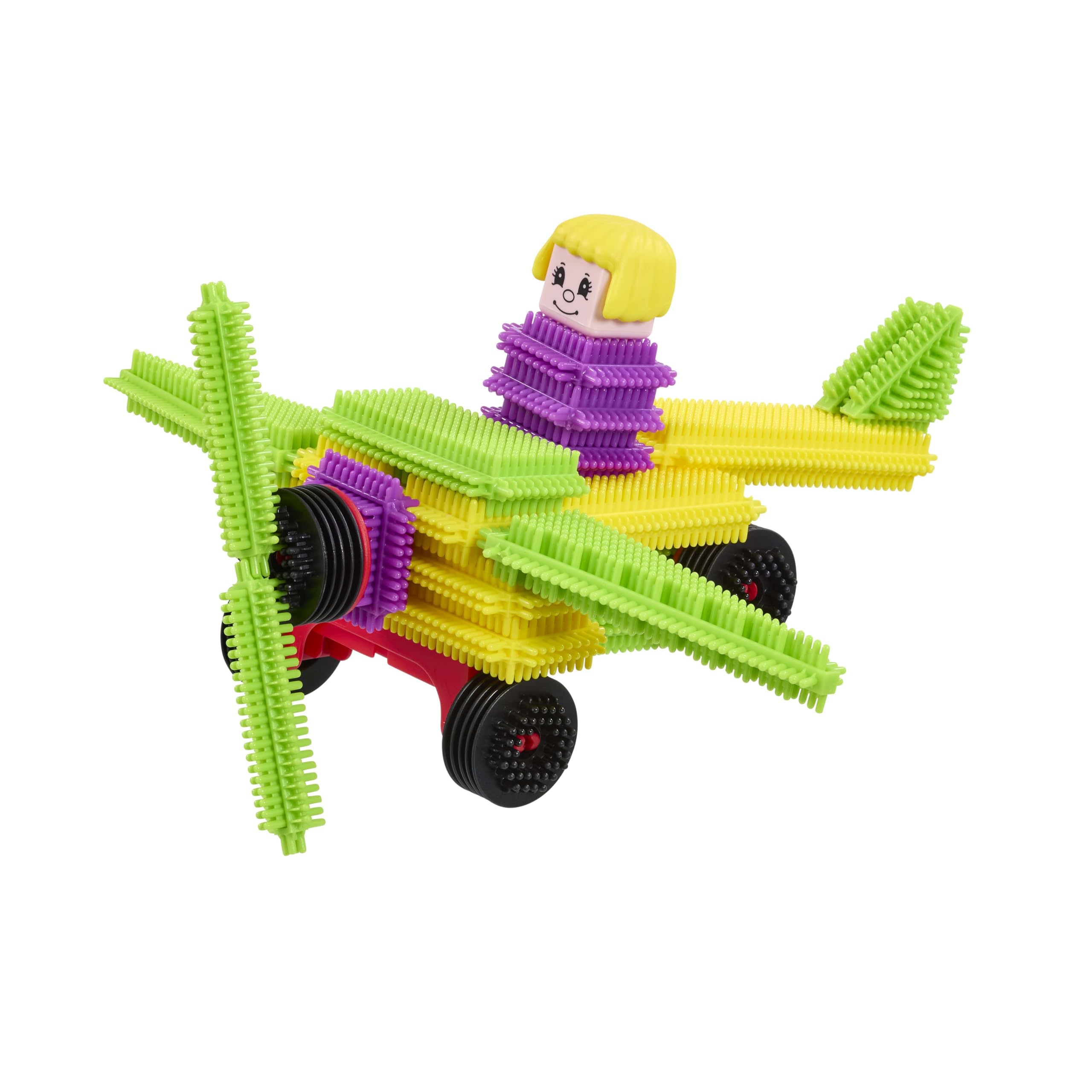 Stickle Bricks Big Bag – Kleinkinder-Bausteine zum Stecken & Stapeln in bunten Formen & Farben – kreatives Spielen mit STEM-Lernspaß – Tasche inkl., ab 18 Monaten
