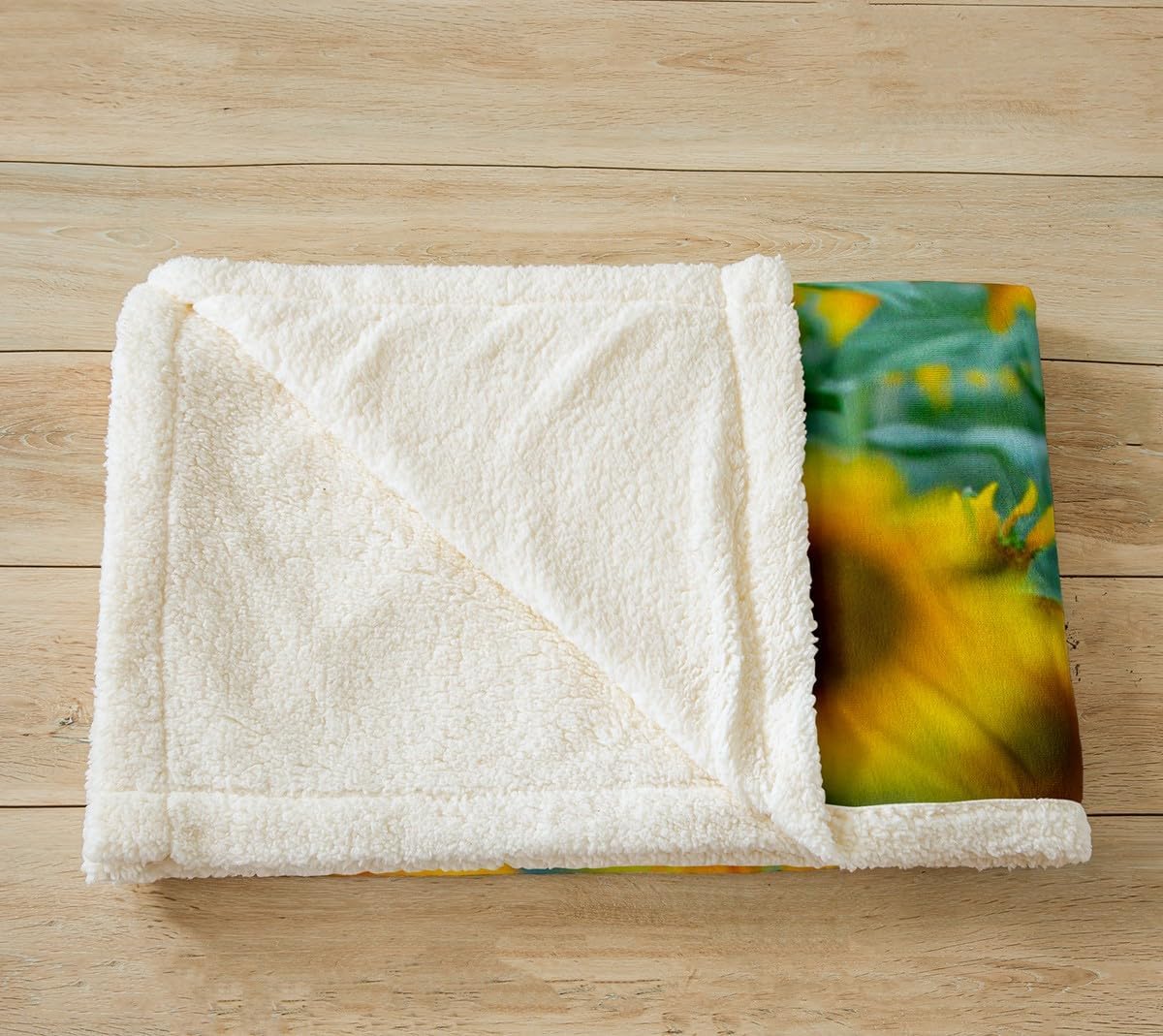 Sunflowers Print Sherpa Fleece Blanket Yellow Sunflowers Brown Horse Throw Blanket Orange Sunset Fuzzy Soft Blanket Bed Couch,Throw Size (50 x 60 Inches)