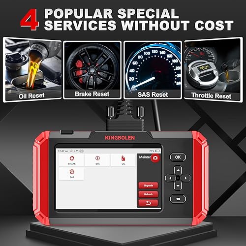 Miniatura 4 de KINGBOLEN Escáner OBD2 S500 - Escáner de coche, herramienta de escaneo de diagnóstico de actualización gratuita de por vida con 4 restablecimientos,