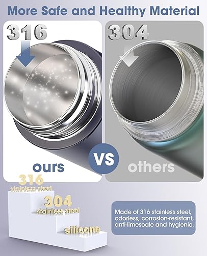 Miniatura 5 de Hervidor de viaje, hervidor eléctrico portátil de doble voltaje, 110 V-220 V-240 V, caldera de agua pequeña inteligente para té y café, acero