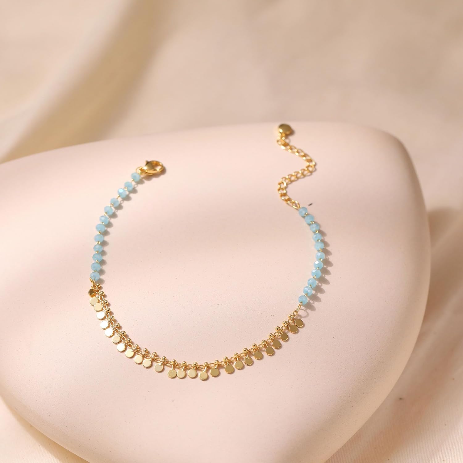 Yumikoo 18k Gold Plated Anklet Ankle Bracelets for Women - Image 4