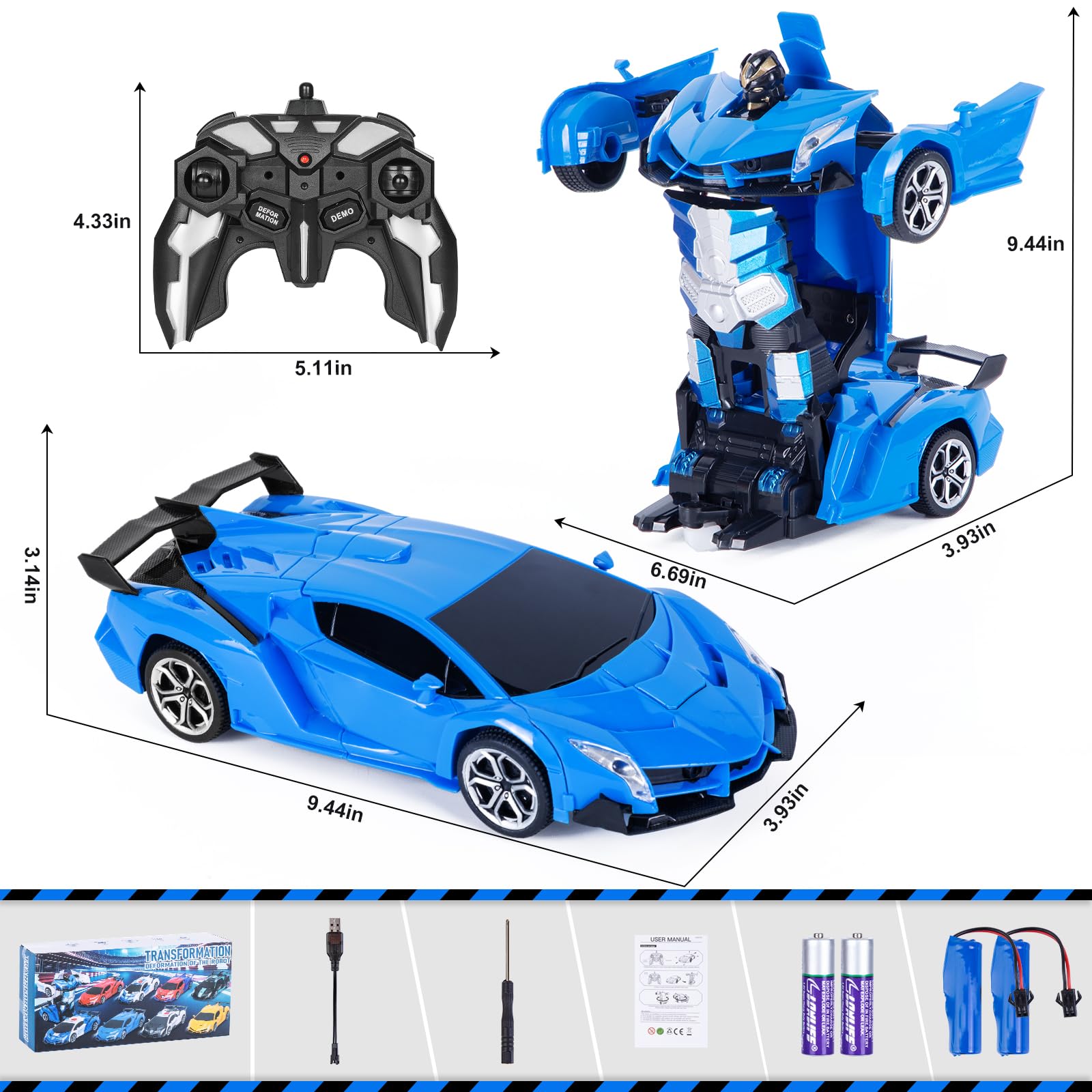 Highttoy Remote Control Robot Car With Hand Gesture Sensing Lights