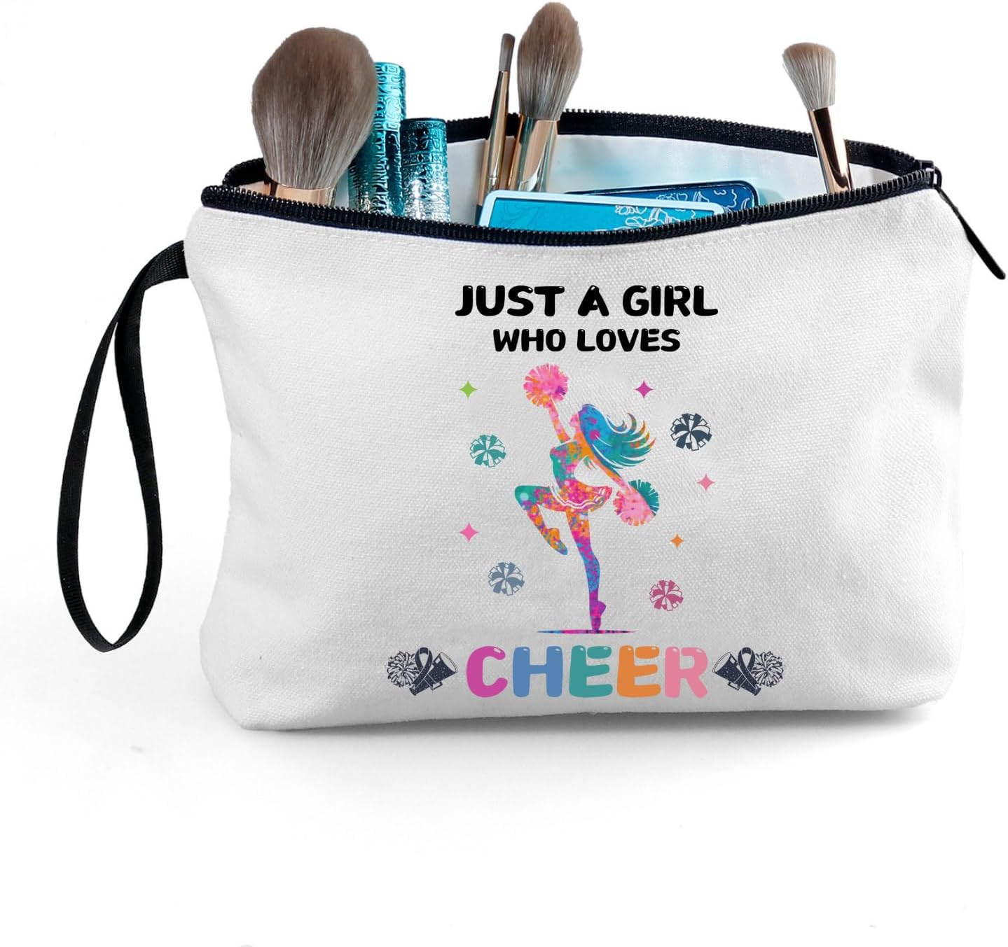 Cheer Makeup Bag, Multicolour, Cheerleader Gift, Travel Organizer - Image 5