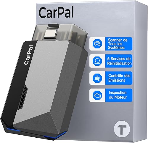 TOPDON Carpal-A Valise Diagnostic Voiture Bluetooth, Tous… - 1