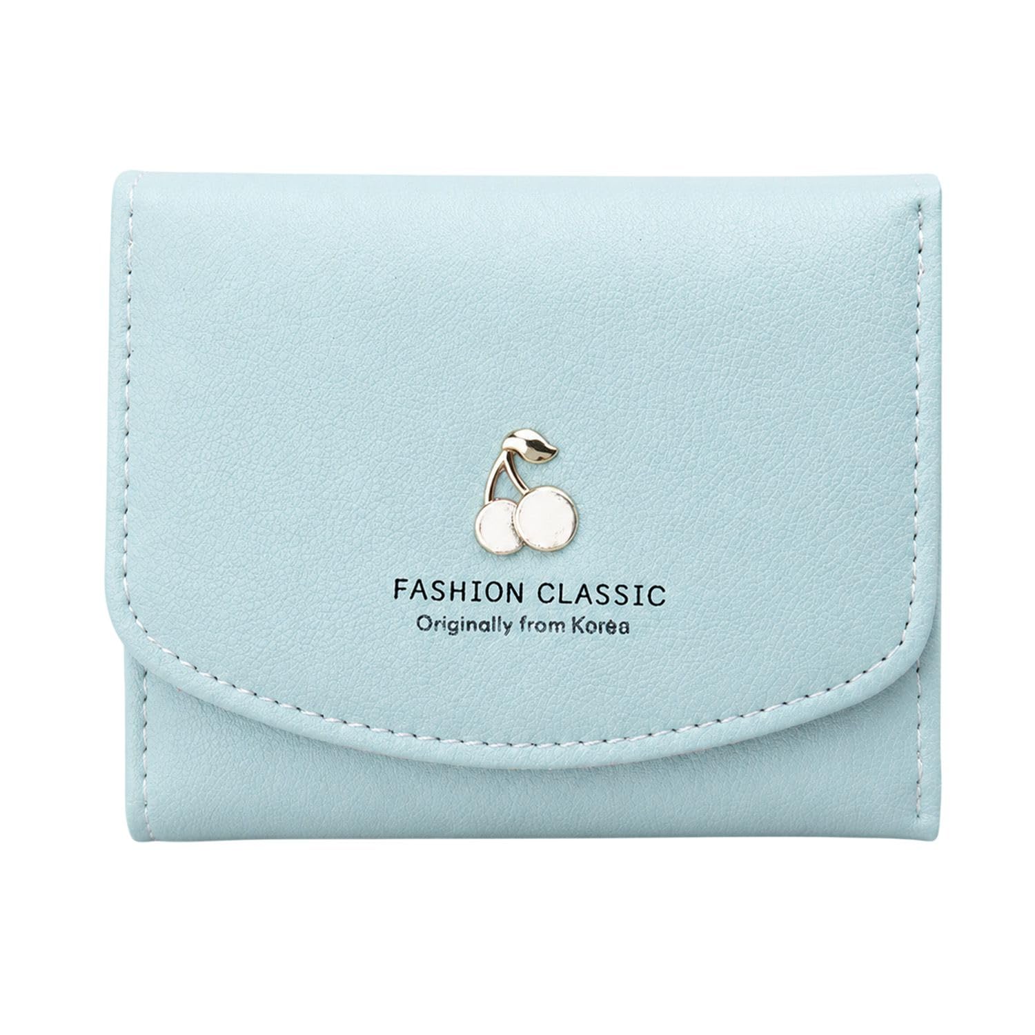 syga Cute Wallet for Girls,Women's Credit Card Slots, Zipper Closure, Fashionable Small Coin Purse(MintGreen)-picture-51