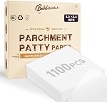 220 Pcs Unbleached Parchment Paper Baking Sheets, Baklicious Pre-Cut Heavy Duty Parchment Baking Paper for Air Fryer, Oven, Bakeware, Steaming, Cooking Bread, Cupcake, Cookies