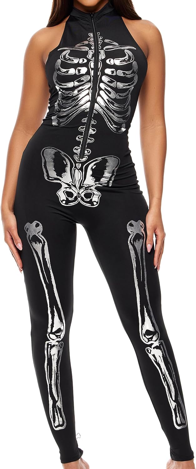 Forplay womens Flashy on the Inside Sexy Skeleton Costume