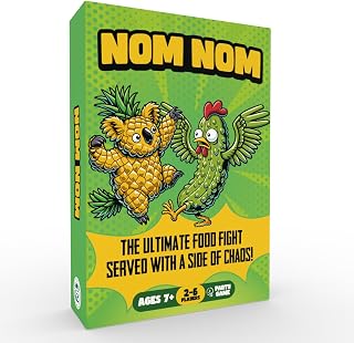 DR DINGUS Nom Nom Card Game - 2-6 Players - Ages 7+ - 15 Minutes to Play - High Stakes Card Game - Party Game, Family Game Night, Kid and Adult