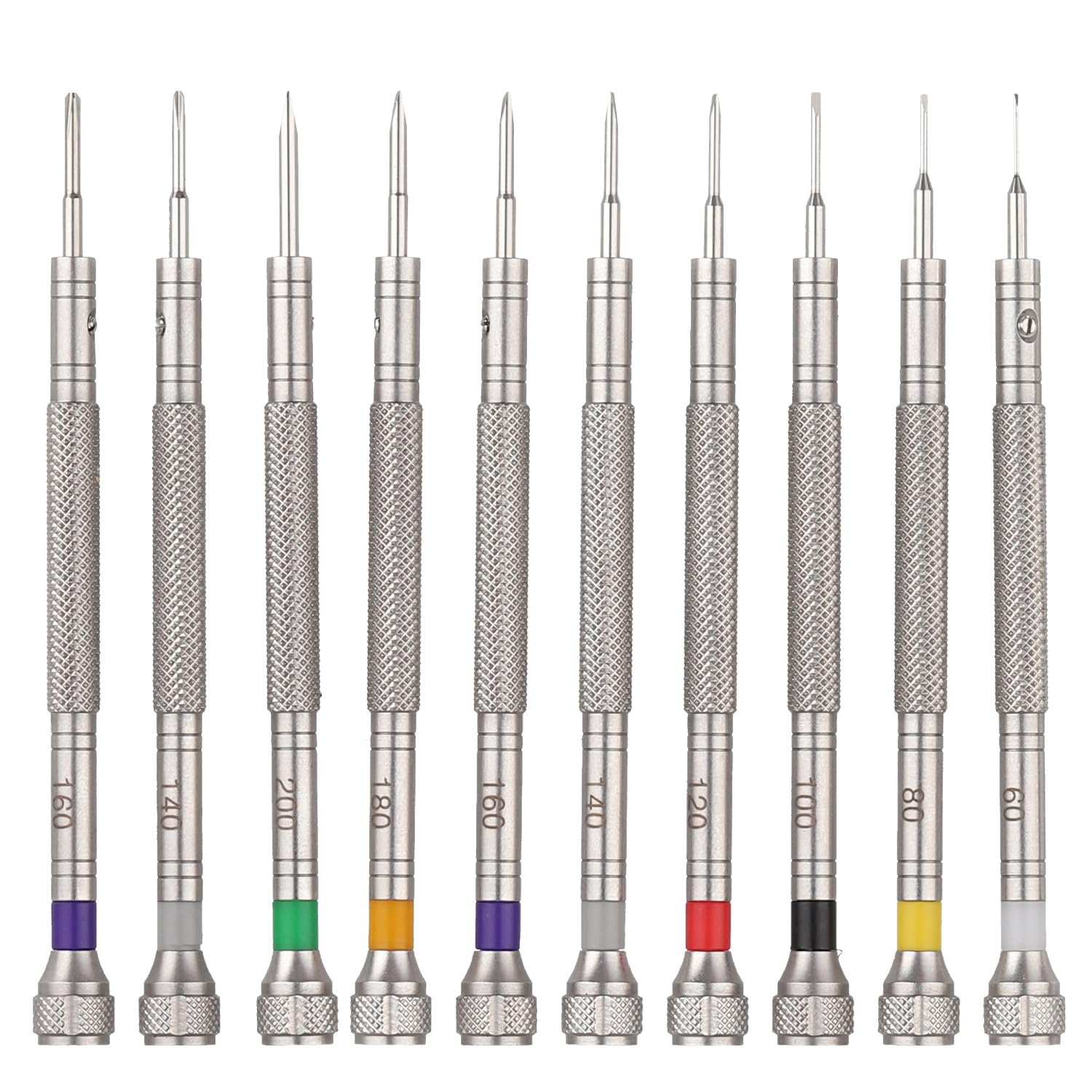 Wrist & StyleProfessional Screwdriver Kit by W&S for Watches, Glasses and Accessories: (10pc Tool Set) - to Adjust, Remove, Replace and Repair - Stainless Steel Professional - 10 Piece
