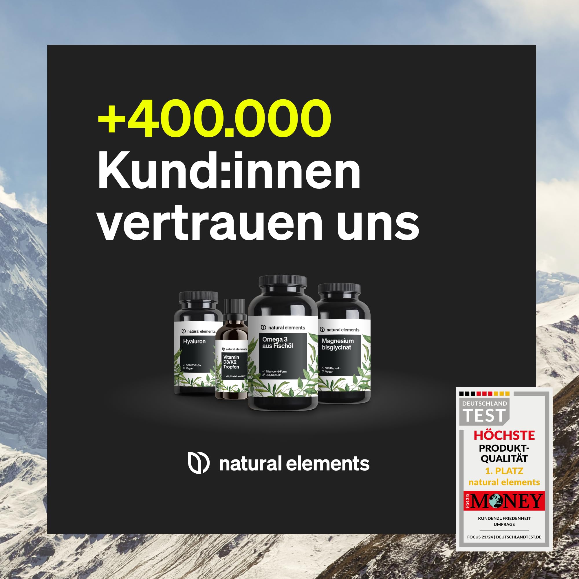 natural elements Mumijo Shilajit Kapseln – hochdosiert 1300mg pro Tagesdosis – 120 Kapseln Shilajit Original aus dem Himalaya – vegan, ohne unnötige Zusätze – in Deutschland produziert & laborgeprüft