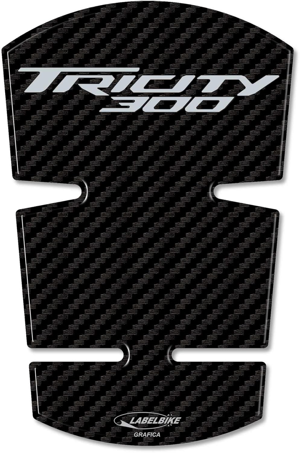 labelbike - 3D Sticker Motorcycle Fuel Tank Flap Protection and Decoration in Resin Compatible with Yamaha Tricity 300