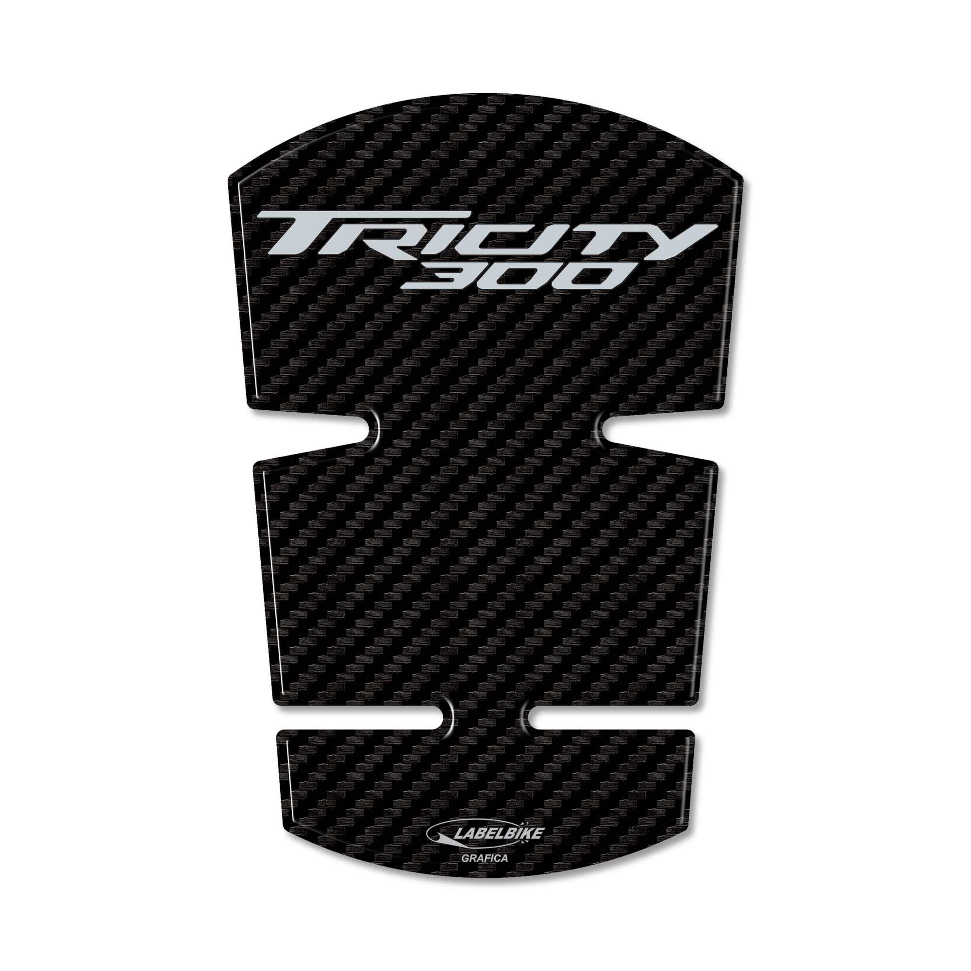 labelbike - Naklejka żywiczna 3D do Dekoracji i Ochrony klapki wlewu paliwa Motocykla kompatybilna z Yamaha Tricity 300
