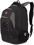 SWISSGEAR Bungee Laptop Backpack Fits up to 13-Inch Laptop, for School, Work, & Travel with Elastic Front Cord, 17-Inch
