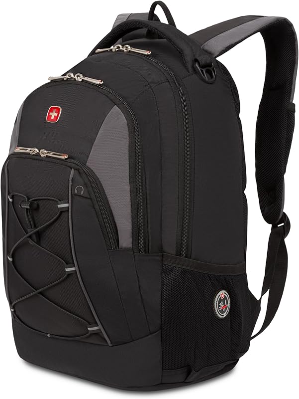 SwissGear 1186 Mochila elástica, negro/gris, 17 pulgadas