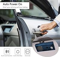Vista 3 de Avantree CK11 Bluetooth 5.0 Kit de teléfono celular manos libres, altavoz fuerte de 3 W, asistente Siri, encendido automático de movimiento, perilla
