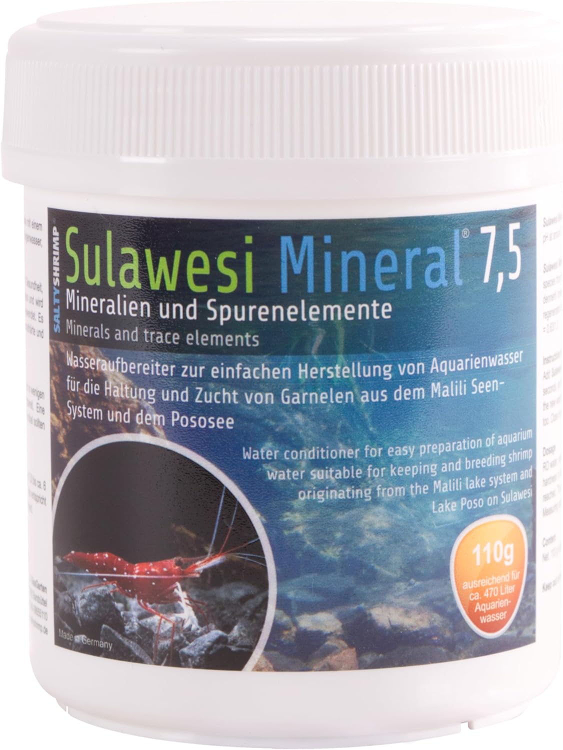 Sulawesi 7,5 Minerals and Trace Elements Cardinal Shrimp Tank (110g)