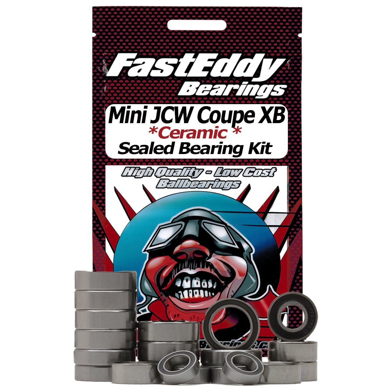FastEddy Bearings Compatible with Tamiya Mini JCW Coupe XB (M-05) Ceramic Rubber Sealed Bearing Kit