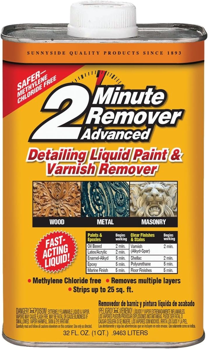 2 Minute Remover 63532 Advanced Detailing Liquid Paint & Varnish Remover