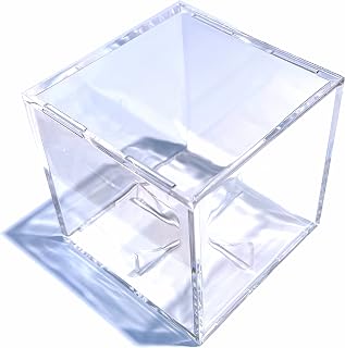 Baseball Ball Cube | UV Protected Acrylic Baseball Holder Square Clear Box | Memorabilia Showcase Autograph Ball Protector | Baseball Gift for Boys, Kids & Fans | Fits Official Size Ball
