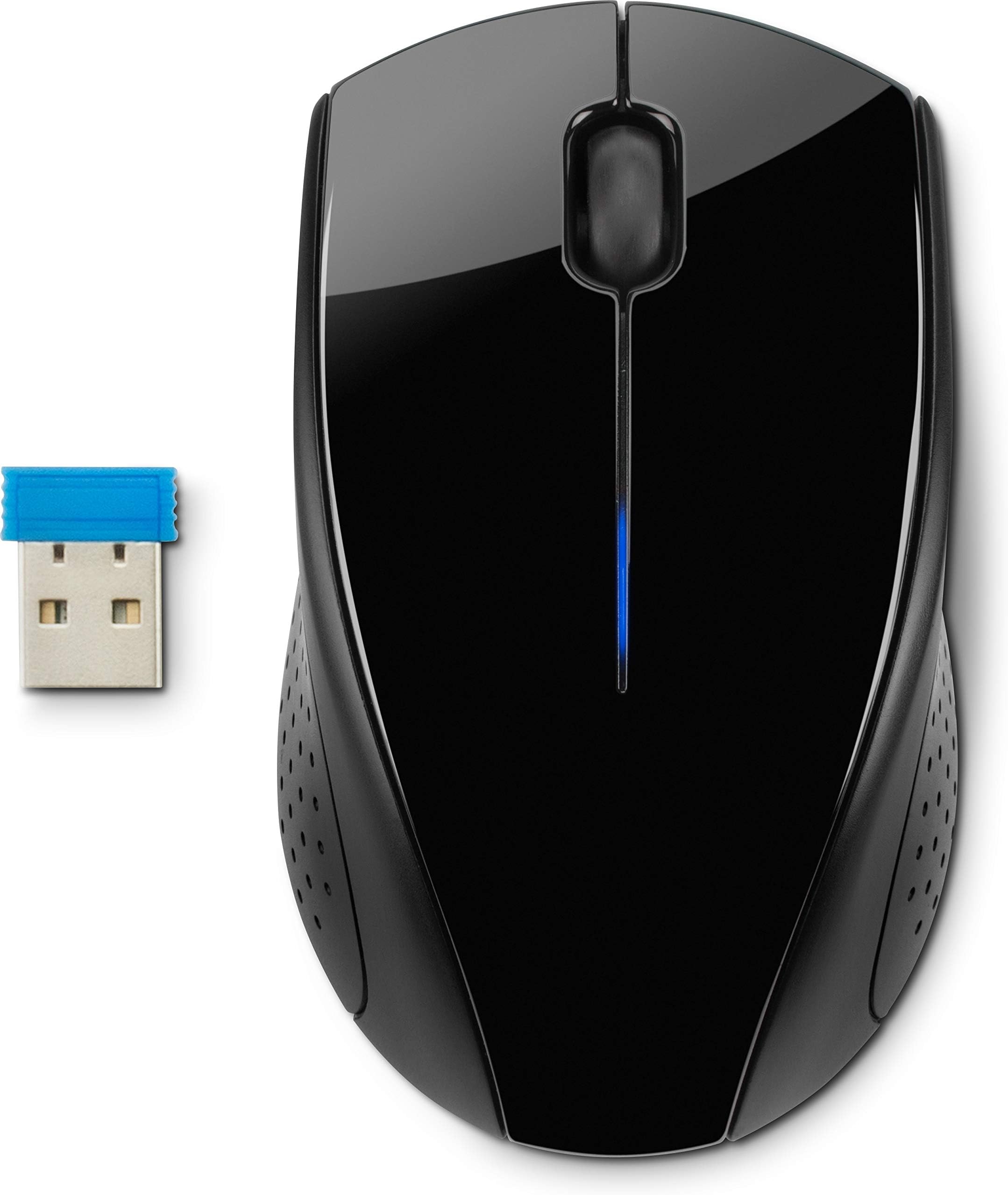 HP 220 Wireless Mouse, Contoured and Ergonomic, Blue LED Technology, Black