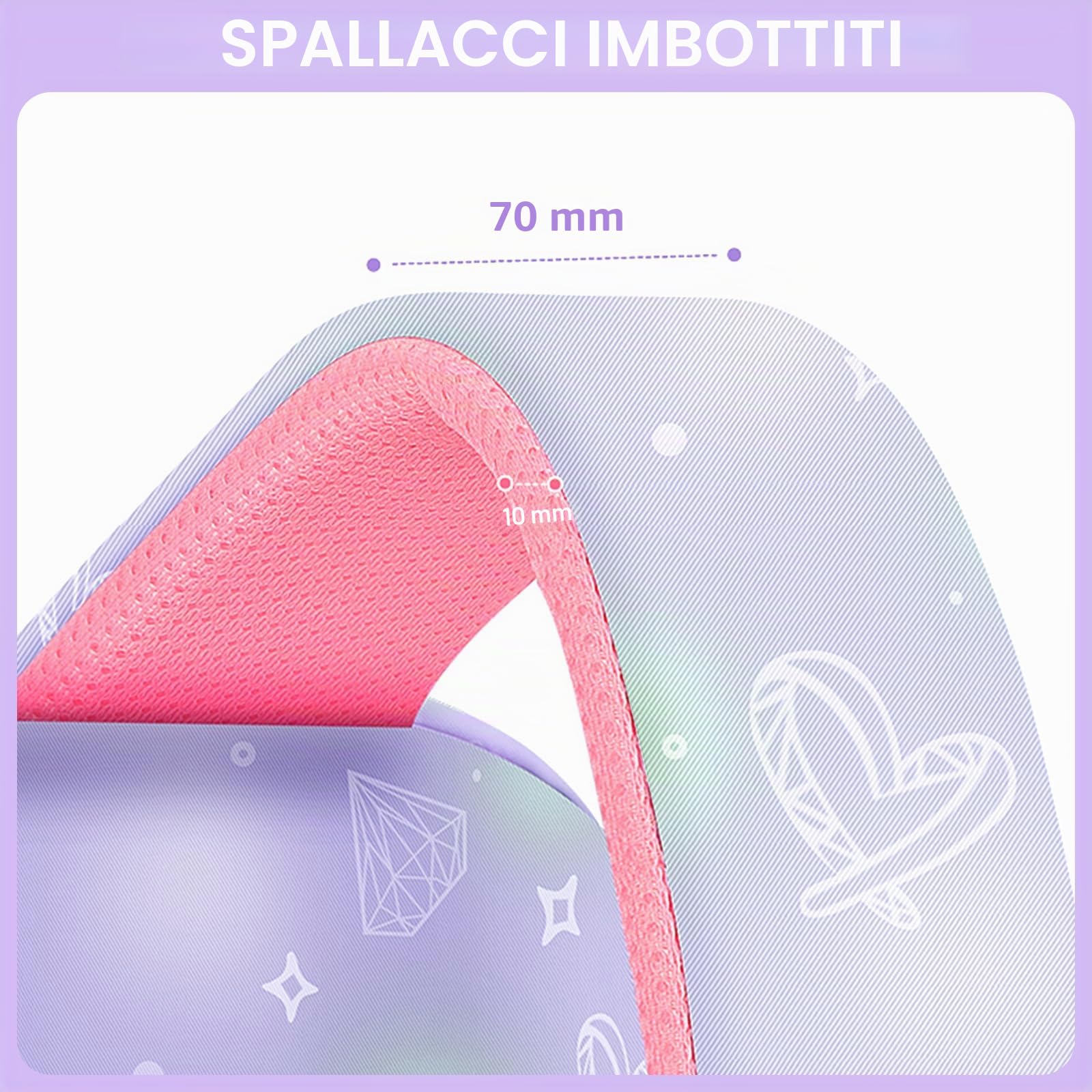 Amythe Set 3 in 1 Zaino Ragazza con Sacca Pranzo Astuccio