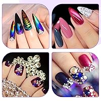 Vista 54 de AORAEM Lámpara LED UV para uñas: lámpara U V de cuello de cisne de doble cabeza para uñas de gel, luz LED de curación flash con 6 lupas para el Negro