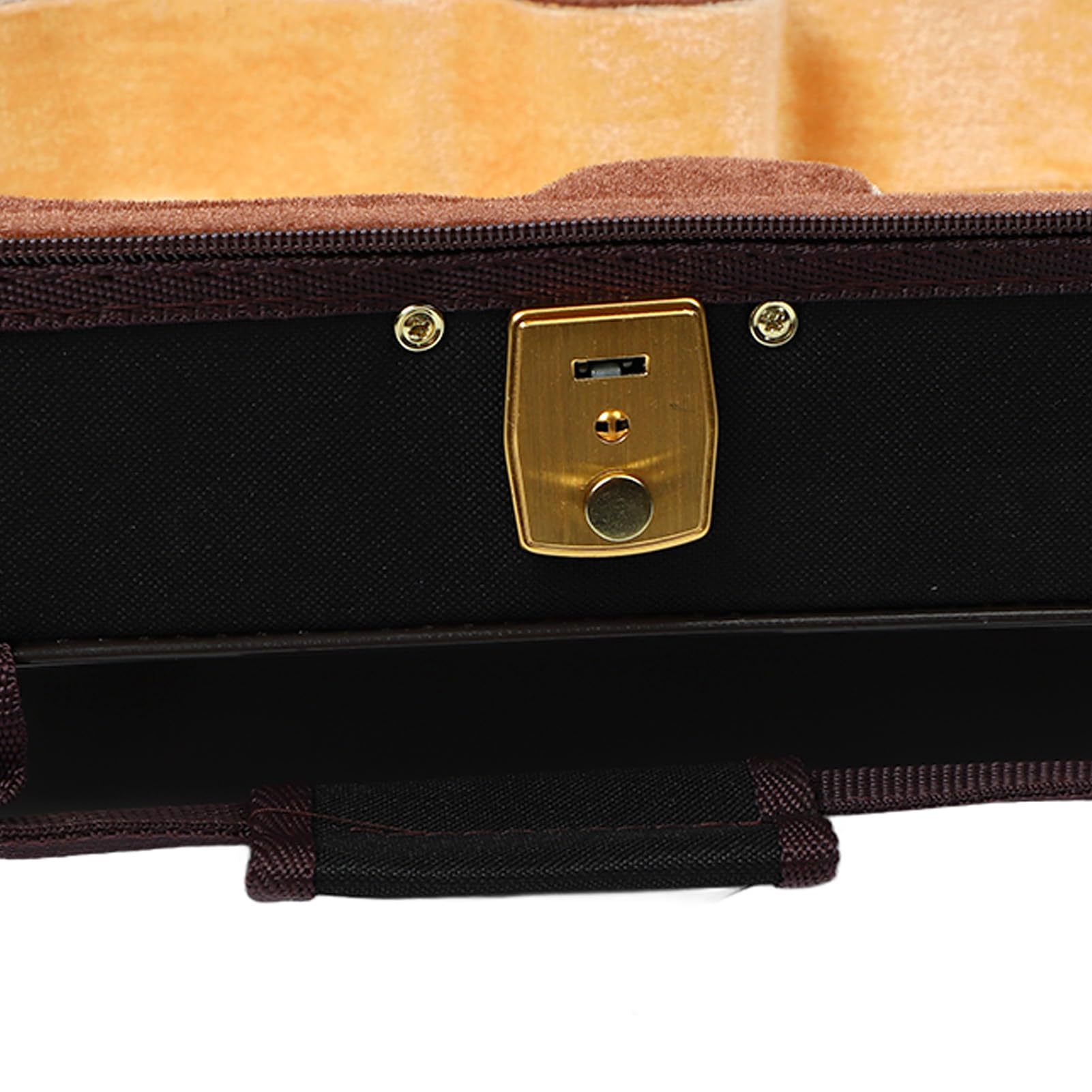 Custodia per Violino Riflettente 4/4 con Igrometro, Custodia Rigida per Violino, Materiale Riflettente, Design Portatile