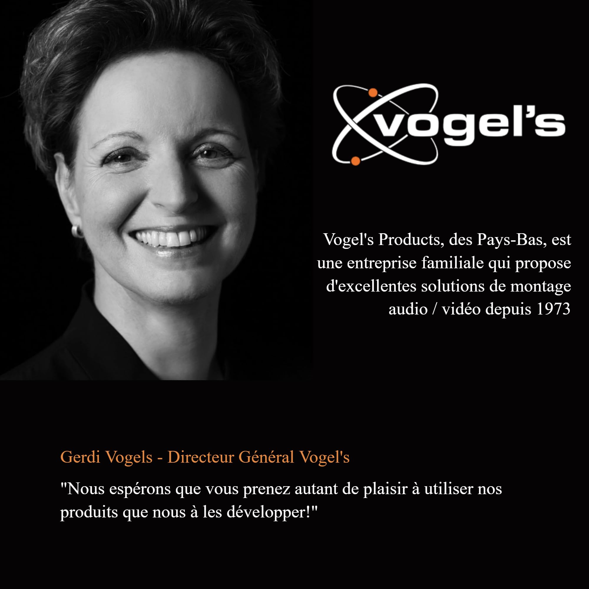 Vogel's TVM 3645 Support Mural pivotant pour TV de 40 à 77", Max. 35 kg, pivotant jusqu'à 180°, Support TV Full Motion Max. VESA 600 x 400, compatibilité Universelle Noir