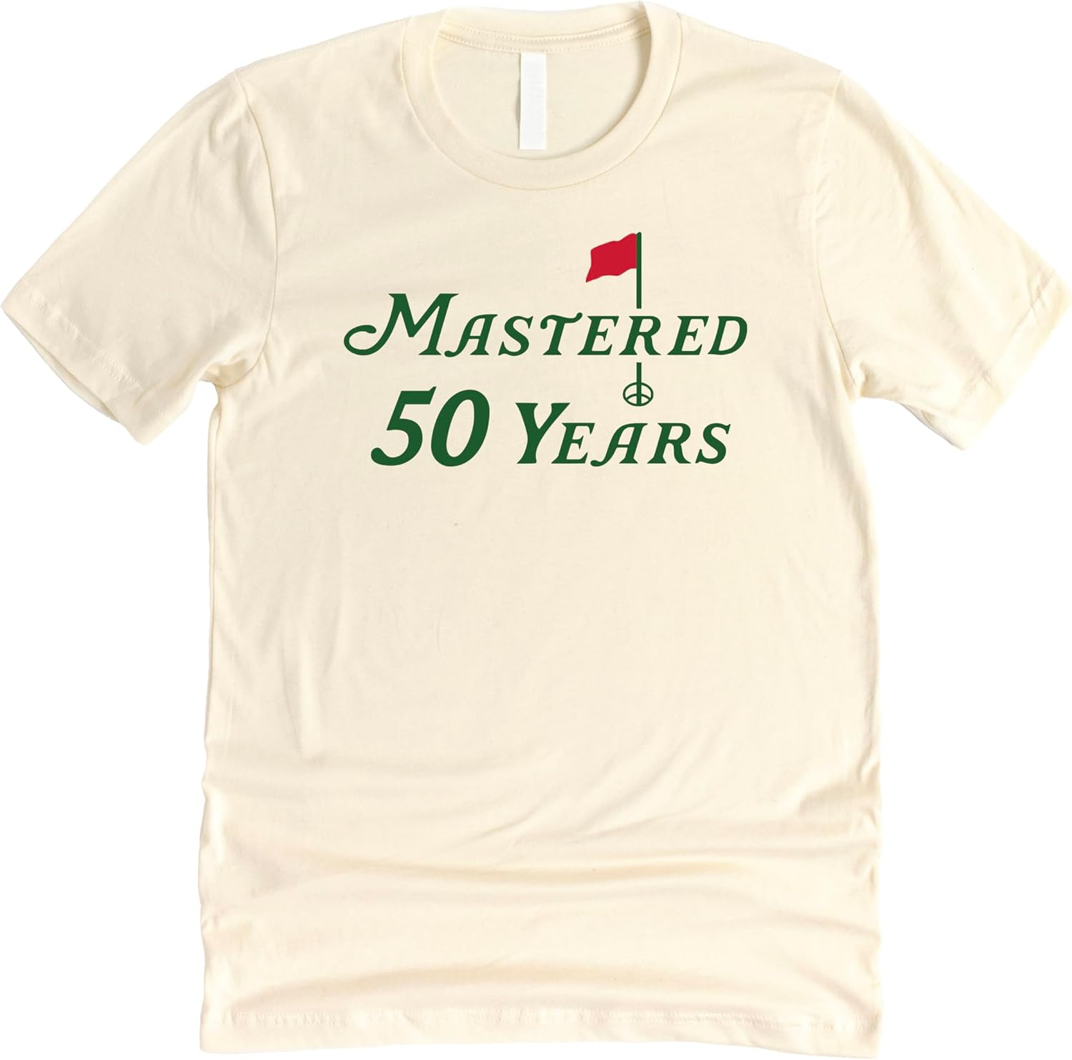 Mastered 50 Years Golf Shirt for Men and Women Funny 50th Birthday Golfing Theme Tee