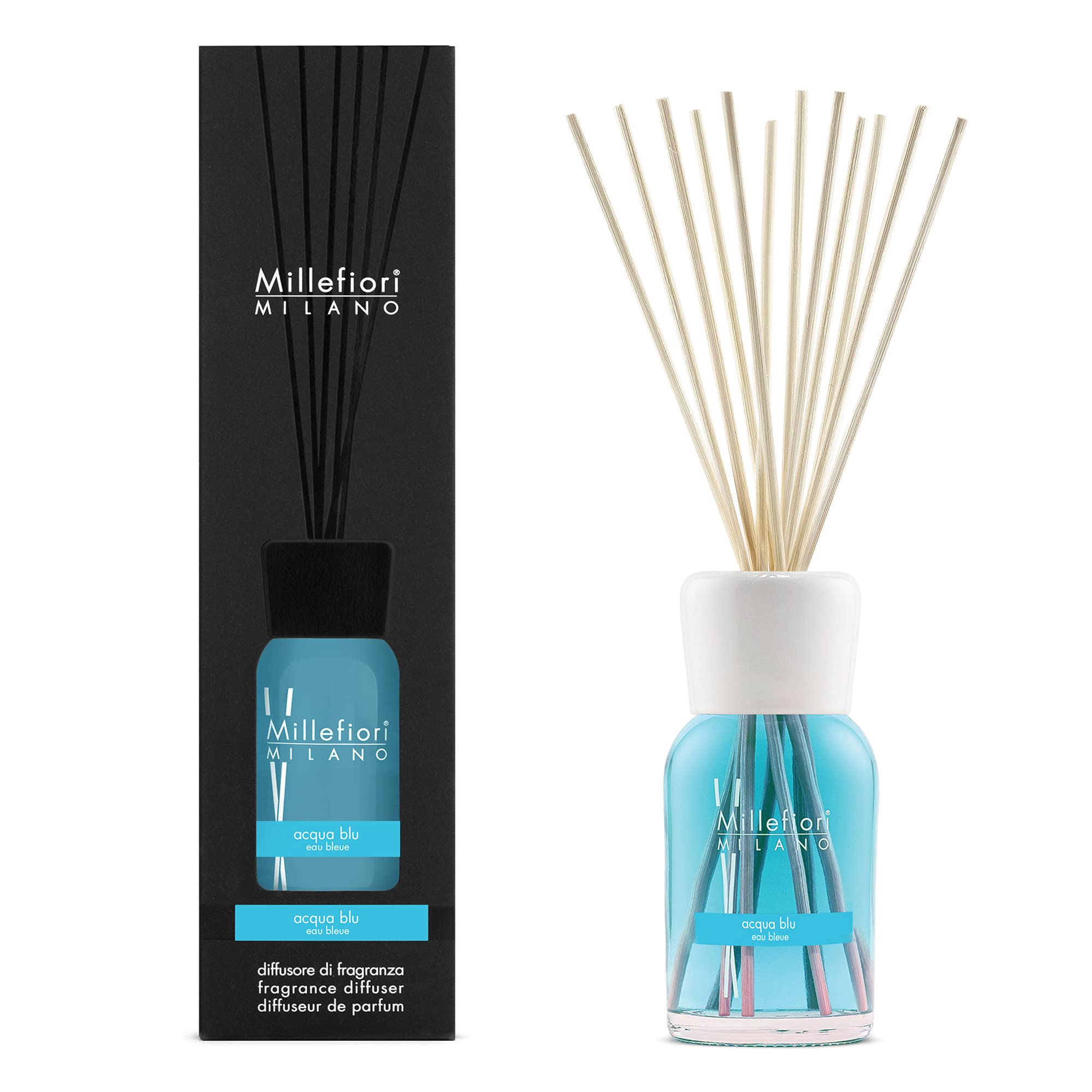 Millefiori Diffusore Stick, Blu, 500 ml