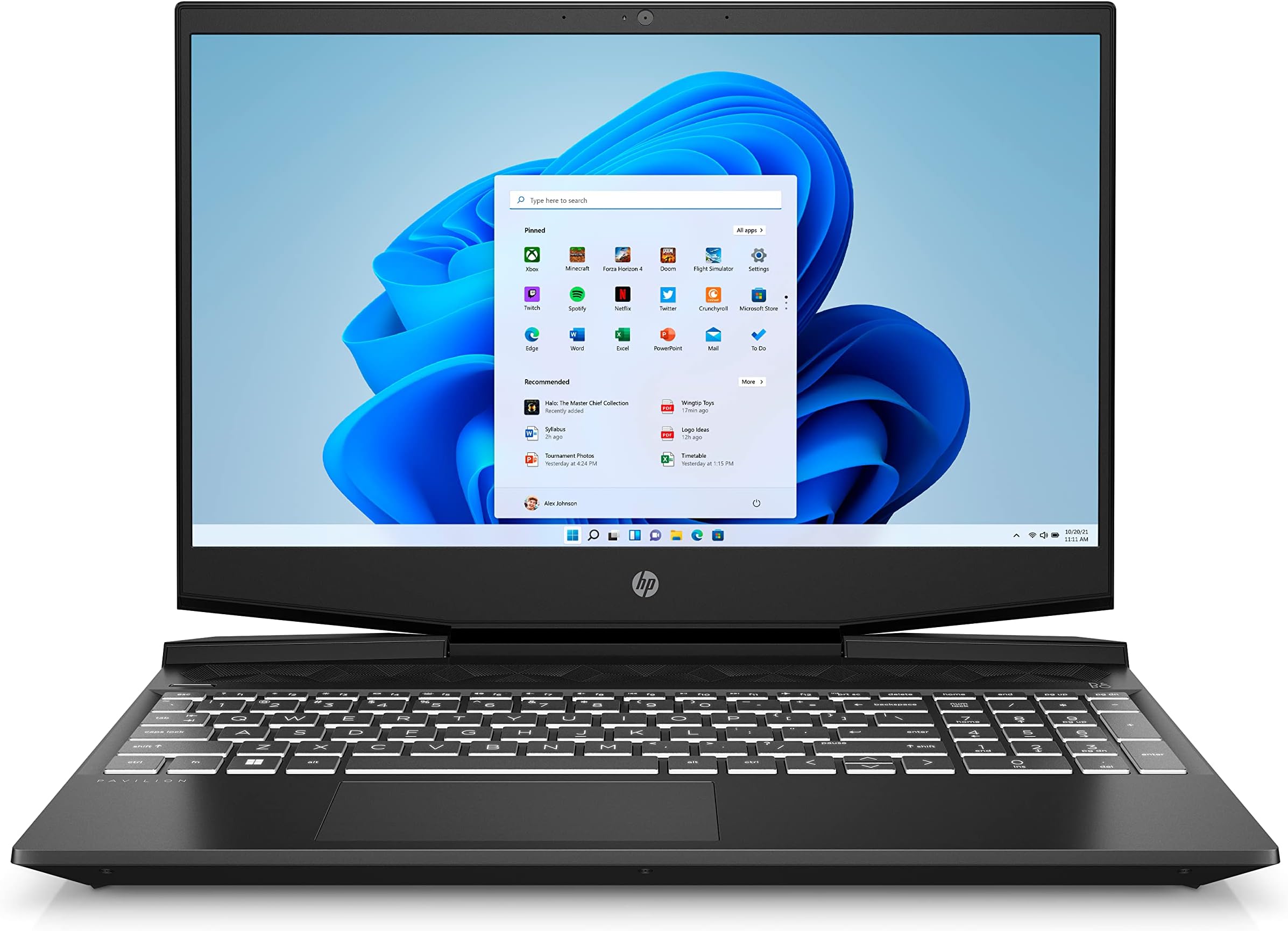 HP Pavilion Gaming Laptop 15-dk2120ne,FHD 15.6", 11th Gen Intel® Core™ i5, 8GB RAM, 512GB SSD, 4GB NVIDIA® GeForce® GTX 1650, Windows 11, Shadow black - 6M7U6EA