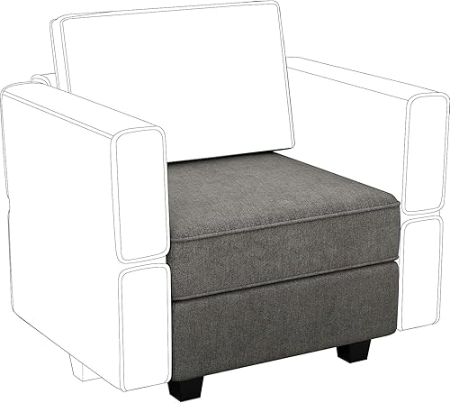 Miniatura 30 de Belffin Sofá seccional modular de tela Apoyabrazos Respaldo Módulo Sofá Parte Seccional Lateral Apoyabrazos/Respaldo Pavo Real Azul Azul pavo