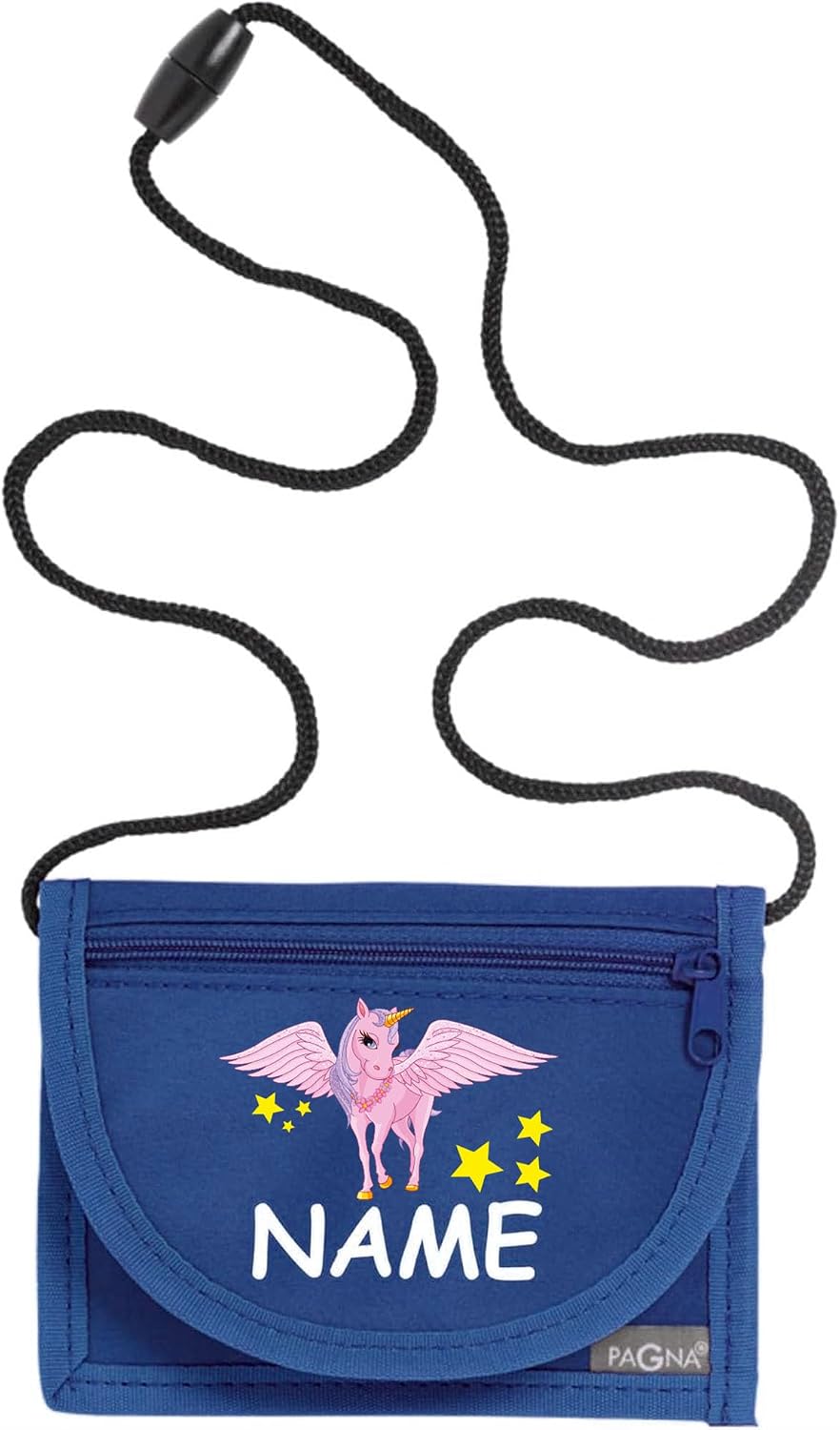 Pochette Tour De Cou Enfant Personnalisée - Porte-Monnaie Prénom 13x10cm
