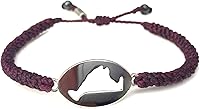 Vista 143 de Rumi Sumaq Nautical Rope Bracelet for Men, Women & Kids - Waterproof Hand-Knotted Adjustable Pull Tie - Martha’s Vineyard Island Map, Sailor Rope &