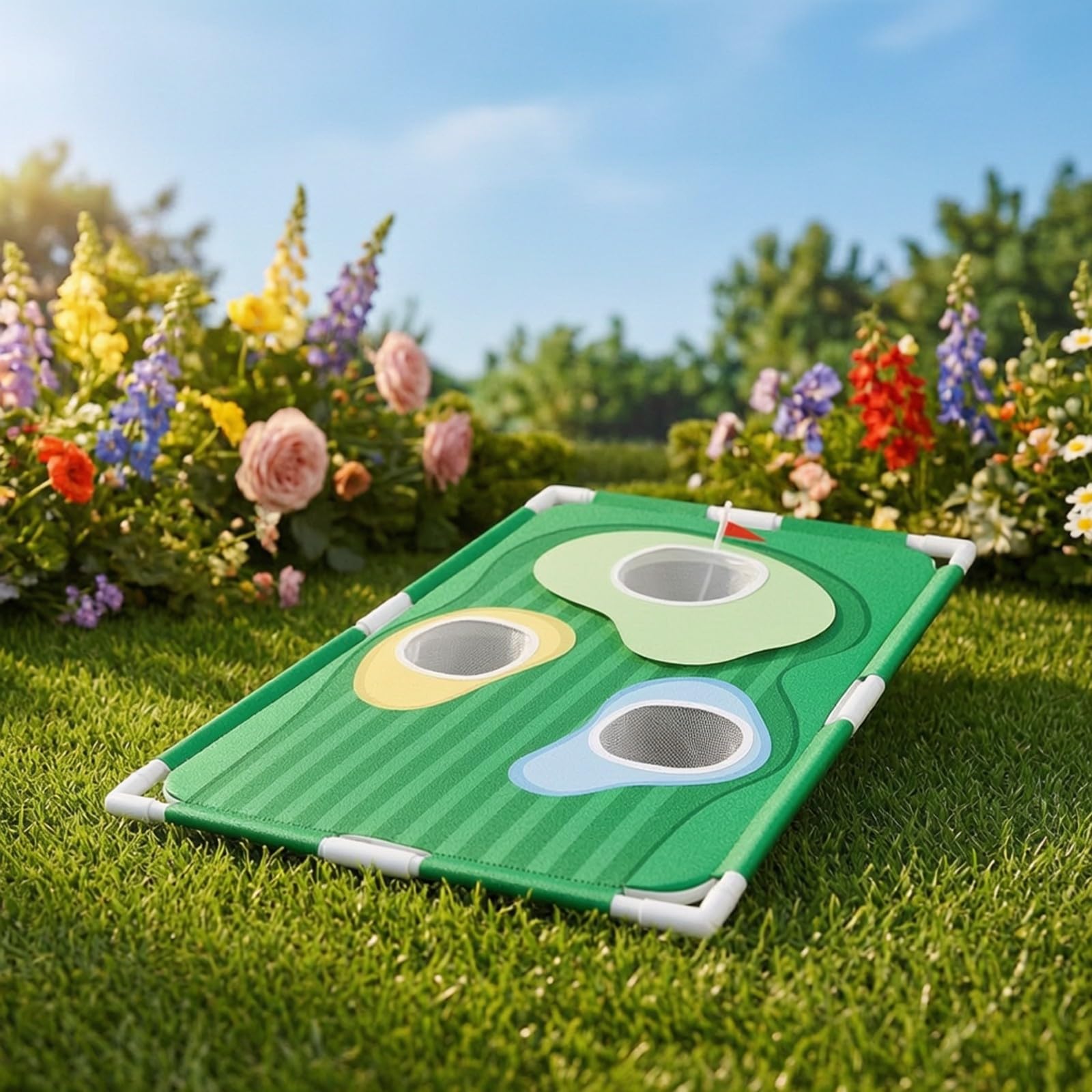 Golf-Putting-Matte mit Zielscheiben